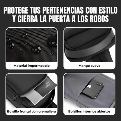 BLOCK BAG- Morral Antirobo manos libres con USB