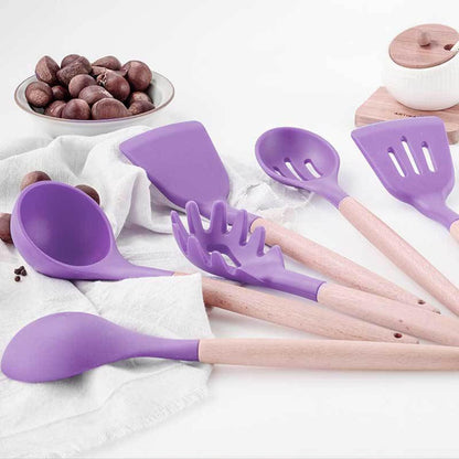 SET GOURMET - 12 Utensilios de Silicona para Cocina