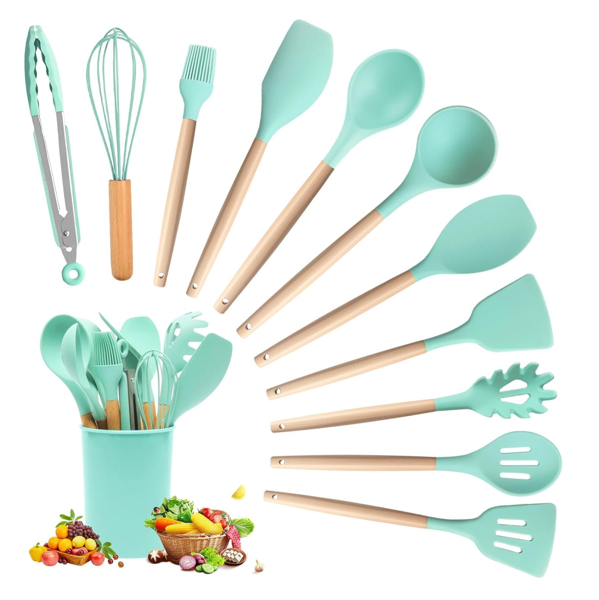 SET GOURMET - 12 Utensilios de Silicona para Cocina